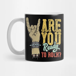 Are You Ready To Rock Pop Art Ave Music Mug